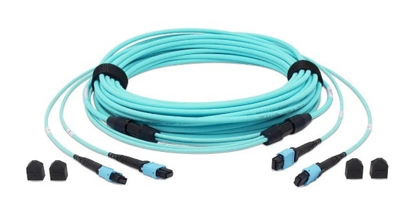 acheter 24 fibres OM3 MTP® câble à fibre optique Femme OM3 Multimode 3m LSZH fabrication en ligne