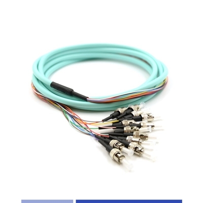 acheter 12 fils de fibre optique cochon de porc ST UPC OM3 Multimode cochon de fibre 50/125 LSZH 3m fabrication en ligne
