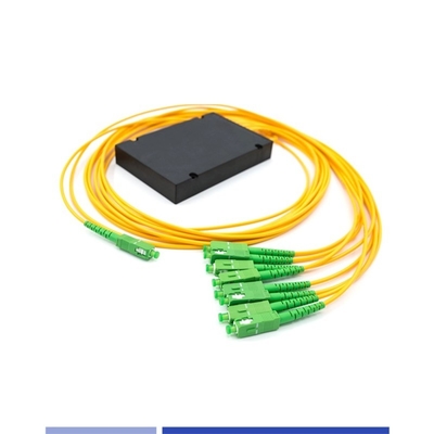 acheter 1x8 Fibre optique PLC Splitter ABS Boîte SC/APC mode unique résistant à la corrosion de 2,0 mm fabrication en ligne