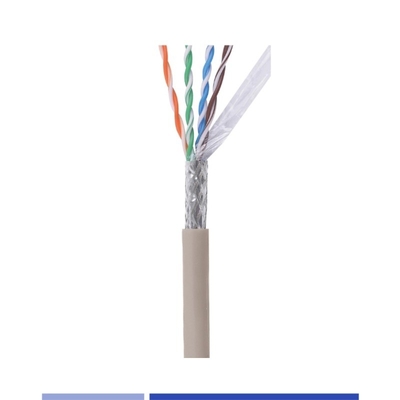 acheter Cable de réseau en PVC Cat6 23AWG SFTP Cable de réseau en cuivre solide 4 Pair Grey 305Mtr fabrication en ligne