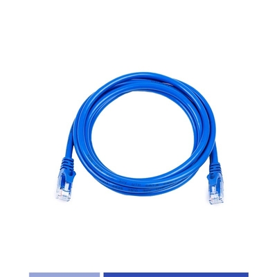 acheter 1m Vêtement en PVC Cat 6a câbles de patch UTP enroulé en cuivre bleu longueur personnalisée fabrication en ligne