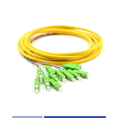 acheter 12 câble à fibre optique à brins Pigtail SC APC mode unique 9/125 LSZH 3m fabrication en ligne