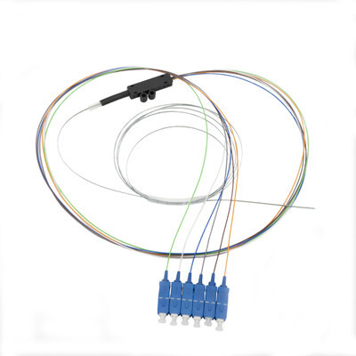 acheter 6 Fibres Ruban de fibres Pigtail Ruban de fibres Pigtail Fanout Kits mode unique SC UPC LSZH 1m fabrication en ligne