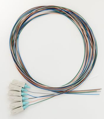 Acheter 6 Fibres SC/UPC OM3 Câble Pigtail Aqua Gaine LSZH 1m fabrication en ligne