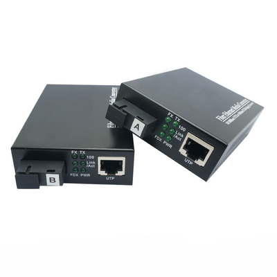 acheter Convertisseurs multimédias en fibres BIDI 10/100 Mbps SMF en mode unique TX1310nm/RX1550nm Simplex SC 20KM fabrication en ligne