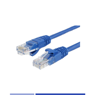 acheter UTP 24AWG câble de patch Cat6 en PVC 1m câble de patch en cuivre bleu fabrication en ligne
