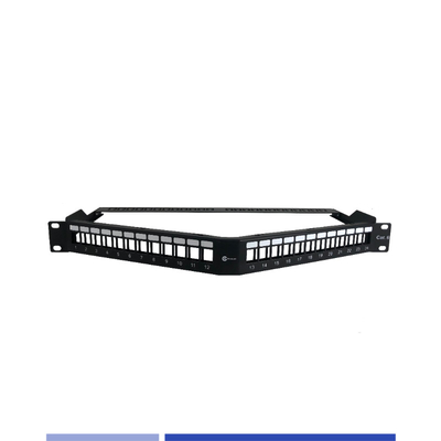 acheter Module 1U 24 Port Angled Patch Panel déchargement de la clé Jack fabrication en ligne