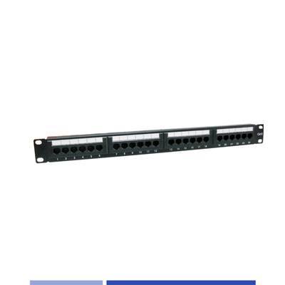 acheter Panneau de patch de port 1U non blindé Cat6 24 monté avec gestionnaire de câbles fabrication en ligne