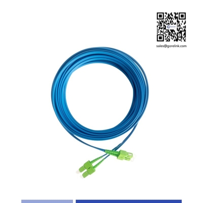 acheter Cordon de raccordement fibre blindé SC/APC Monomode Duplex 1m Gaine LSZH Anti-rongeur fabrication en ligne