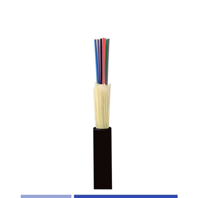 Cable de fibre à 12 brins étroitement tamponné mode unique G652D Riser OFNR Facile à peler