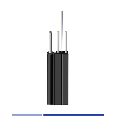 LSZH Jacket extérieur câble à fibre à goutte plate 9/125 SMF G657A1 6 Fibre
