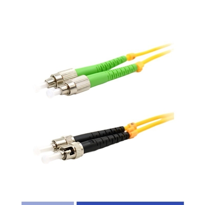 ST/UPC à ST/APC Single Mode Cordon à fibre double LSZH 3m 2,0mm Haute qualité