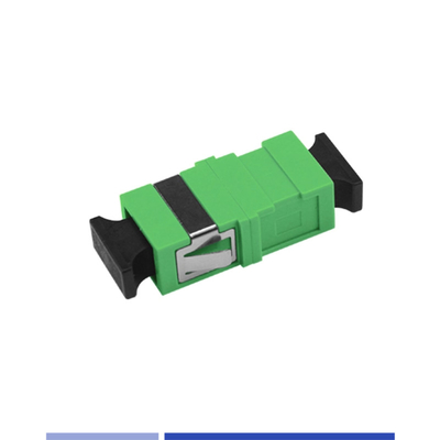 Adaptateur à fibre optique coupleur optique simple SC/APC sans bride vert