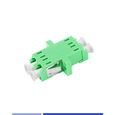 Adaptateur APC LC duplex à mode unique Flange verte Portable de haute précision