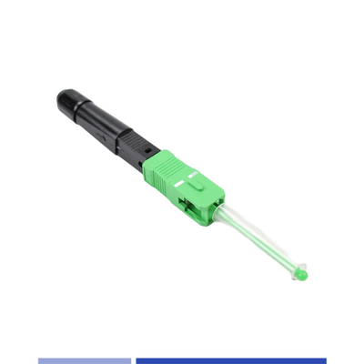 Connecteur rapide à fibre optique par fusion SC APC mode unique léger