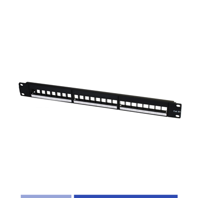 Panneau de patch modulaire en blanc 1U 19